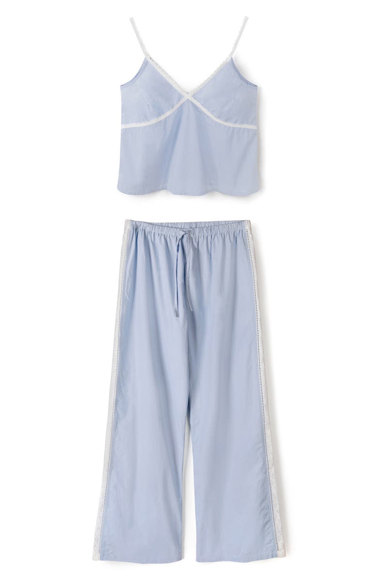 Desmond & Dempsey Cami Cotton Pajamas, Alternate, color, 