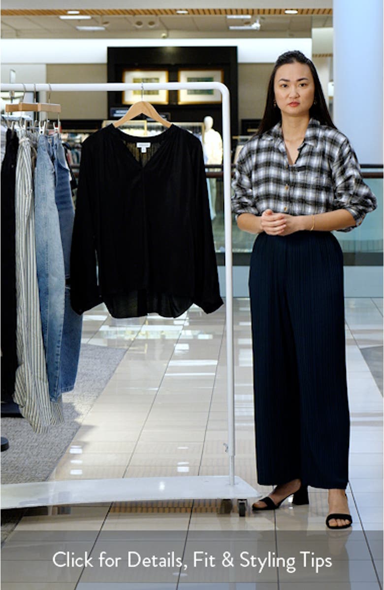 Shirred Satin Shirt, sales video thumbnail