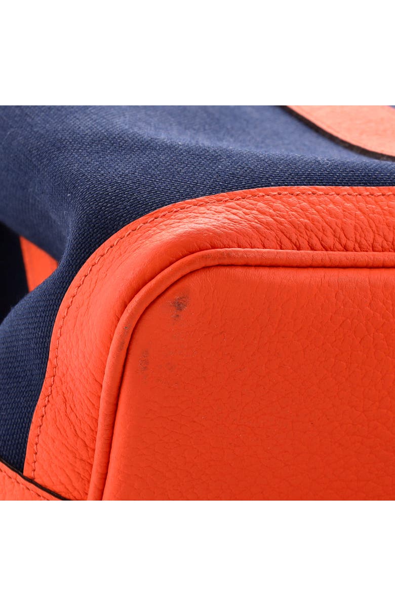 Pre-Owned Hermes Garden Party Tote Toile and Leather 36, Alternate, color, Bleu Nuit