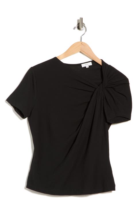 Liz Asymmetric Twist T-Shirt