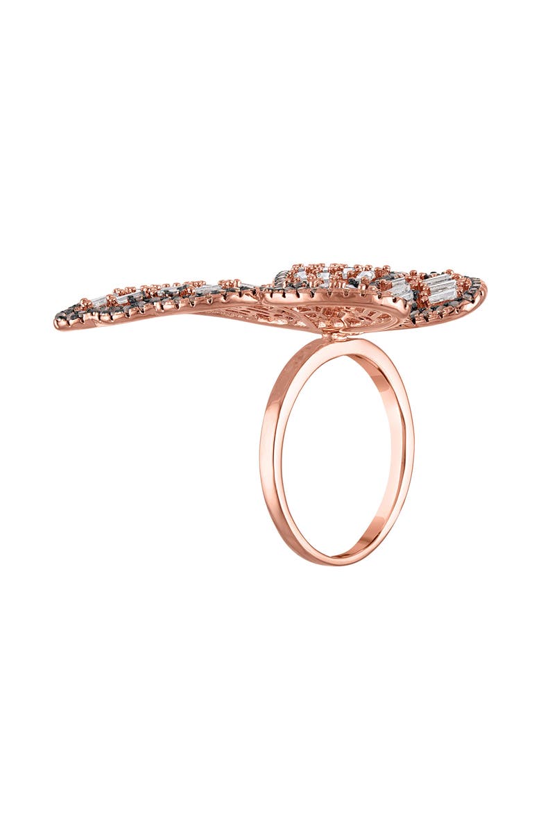 FZN Cubic Zirconia Butterfly Ring, Alternate, color, Pink