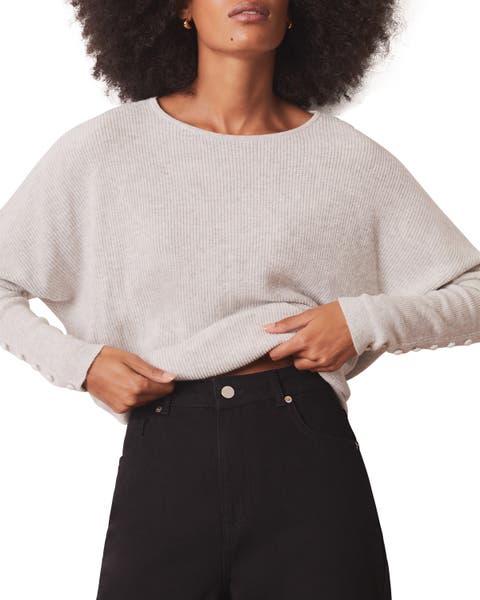 Lace Detail Batwing Jumper