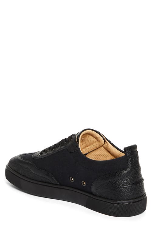 Christian Louboutin Retero Full-grain Leather-trimmed Canvas Sneakers