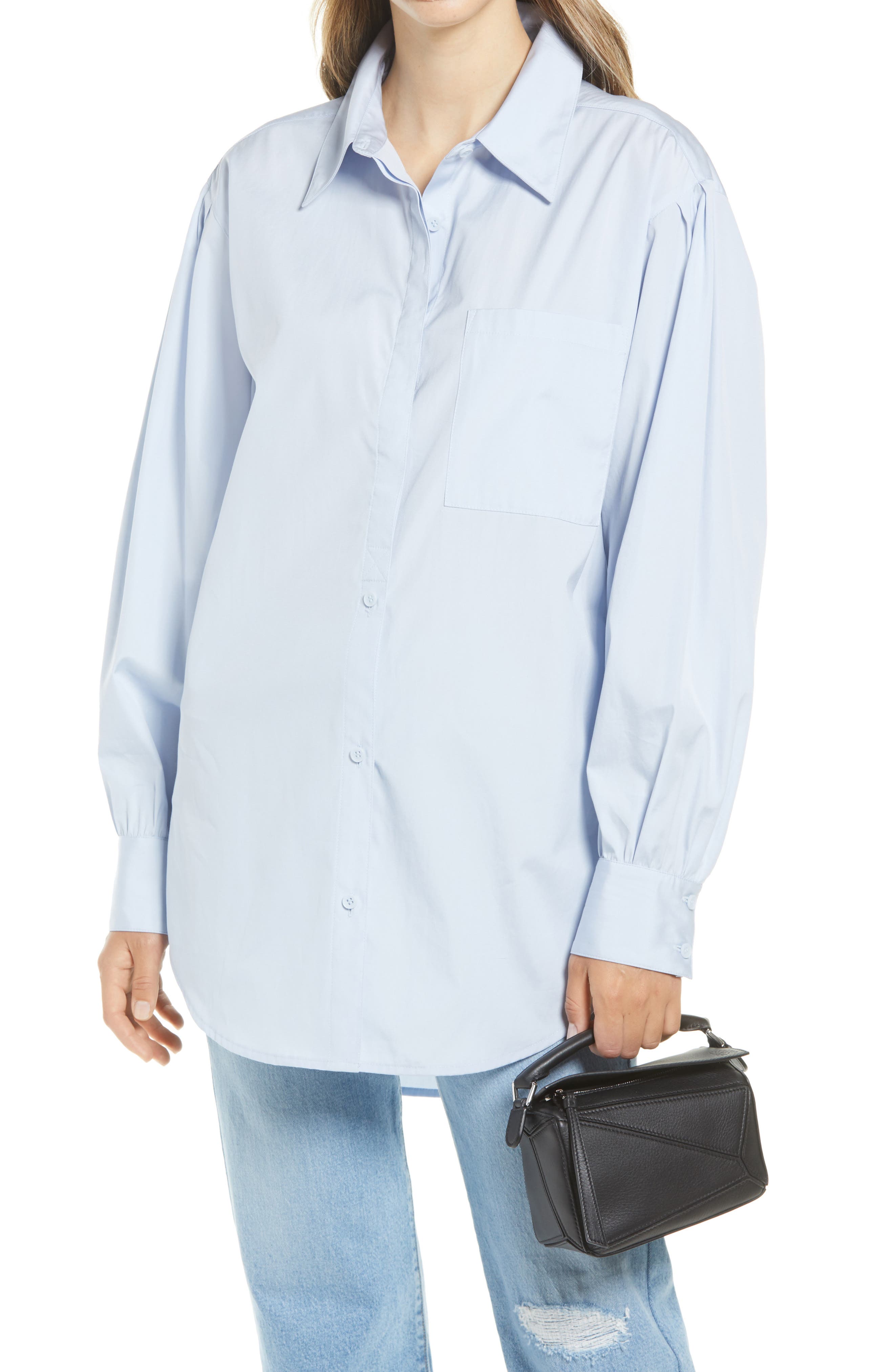 Loewe Mini Puzzle Calfskin Leather Bag, Alternate, color, 