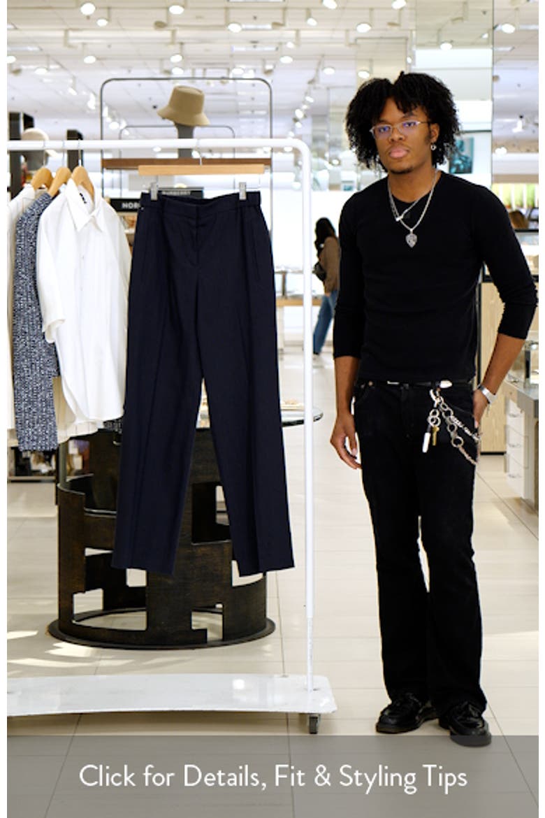 Linen Blend Flare Pants video