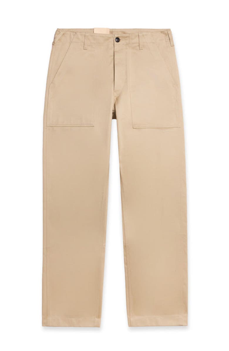 Fortela Newfatigue Heavyweight Cotton Gabardine Fatigue Pants, Main, color, Natural