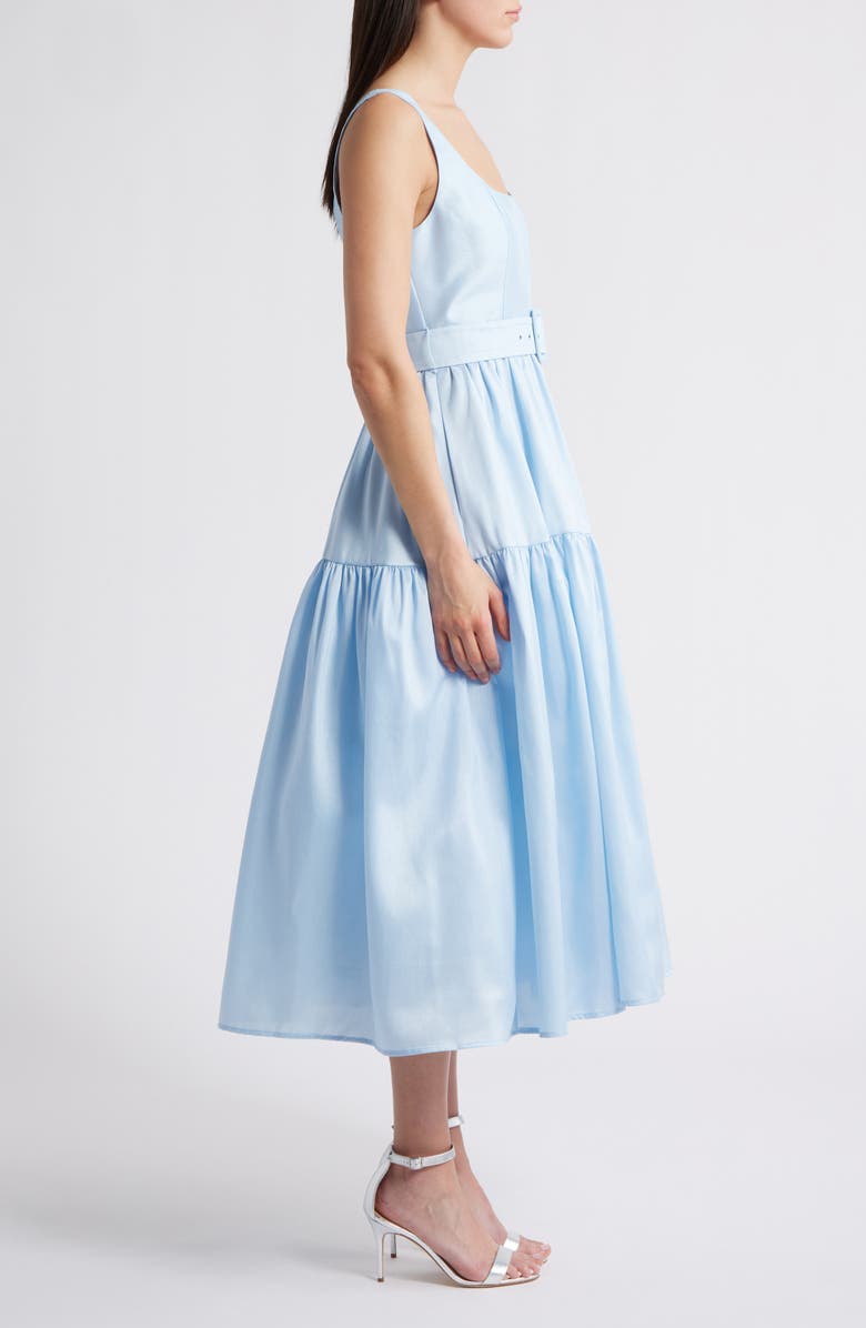 Hutch Belted Tiered Dress, Alternate, color, Sky