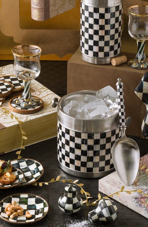 Mackenzie-childs Mackenzie Childs Courtly Check Ice Bucket