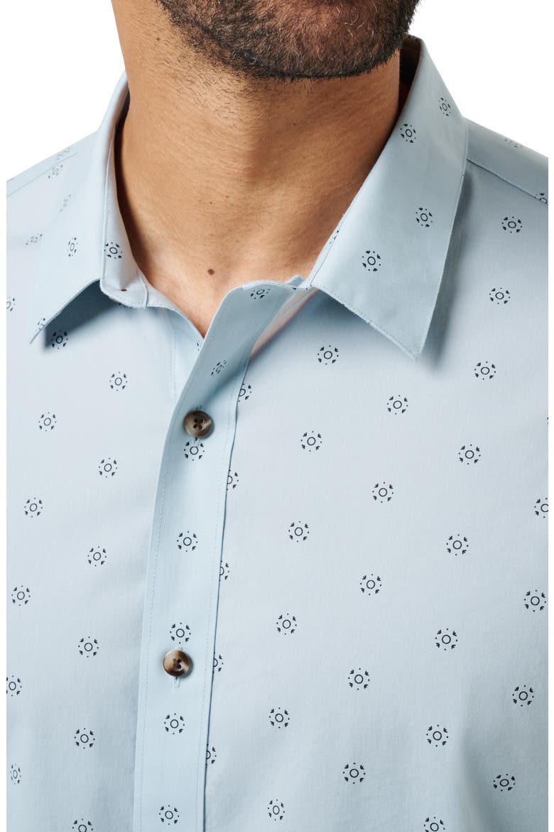 Bungalow Breeze Short Sleeve Button-Up Shirt, Alternate, color, ARONA