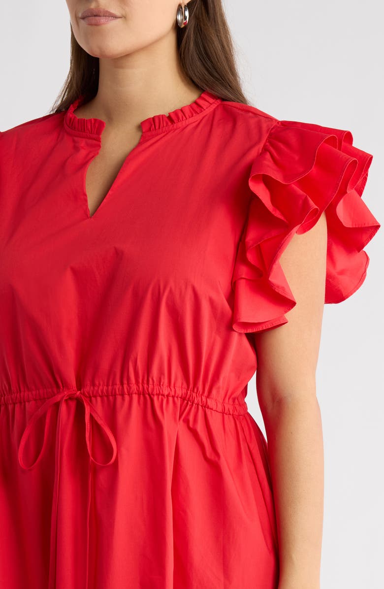 SUGARLIPS Miley Dillan Ruffle Maxi Dress, Alternate, color, Red