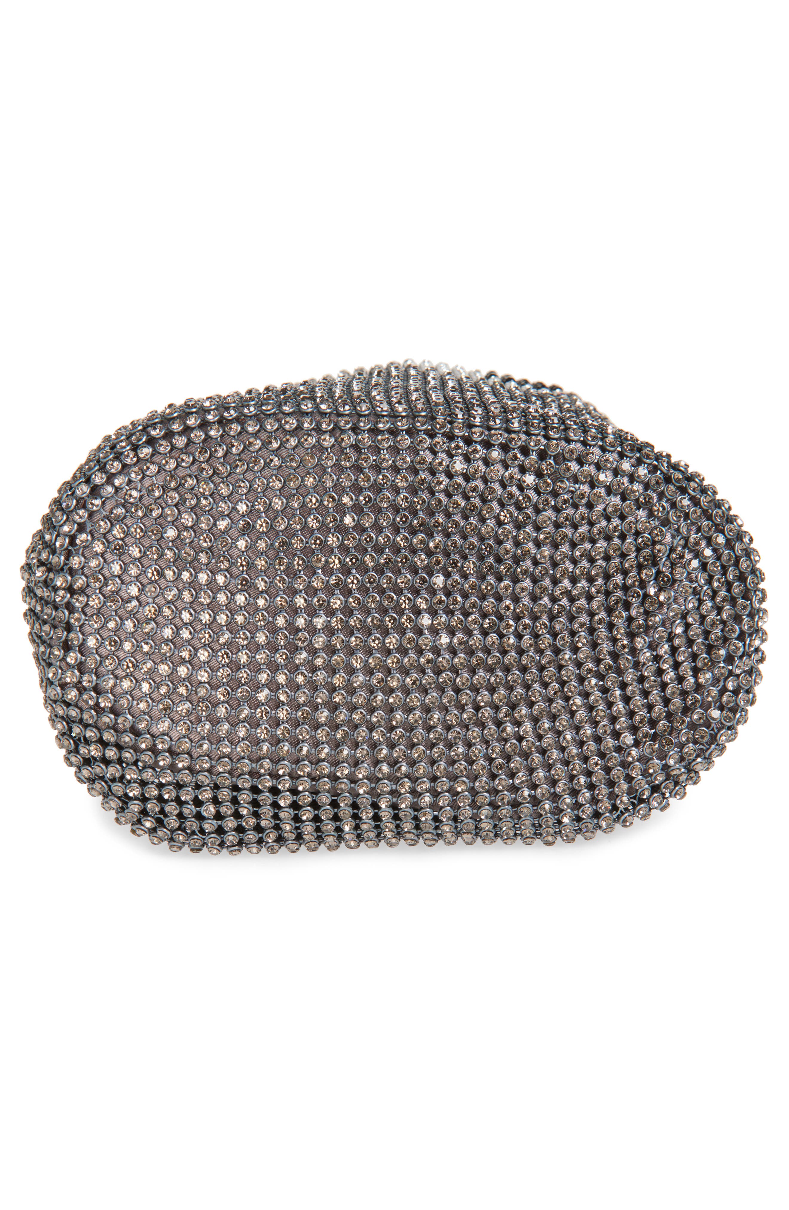 Anya Hindmarch Eyes Crystal Mesh Drawstring Pouch, Alternate, color, 