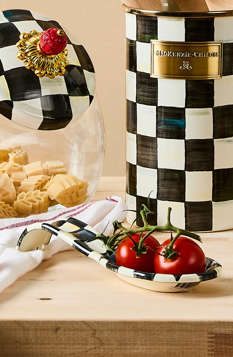 MACKENZIE CHILDS Courtly Check Spoon Rest, Alternate, color, Courtly