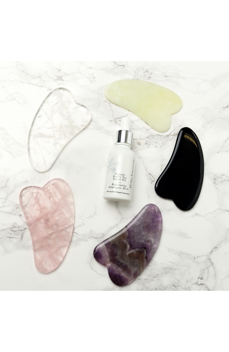 White Lotus Beauty Premium Jade Crystal Facial Set, Alternate, color, Green