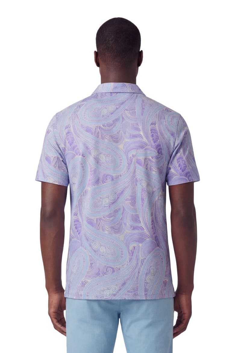 Marakesh Paisley Mens Wool Johnny Collar Polo, Alternate, color, MARAKESH PAISLEY HELIO