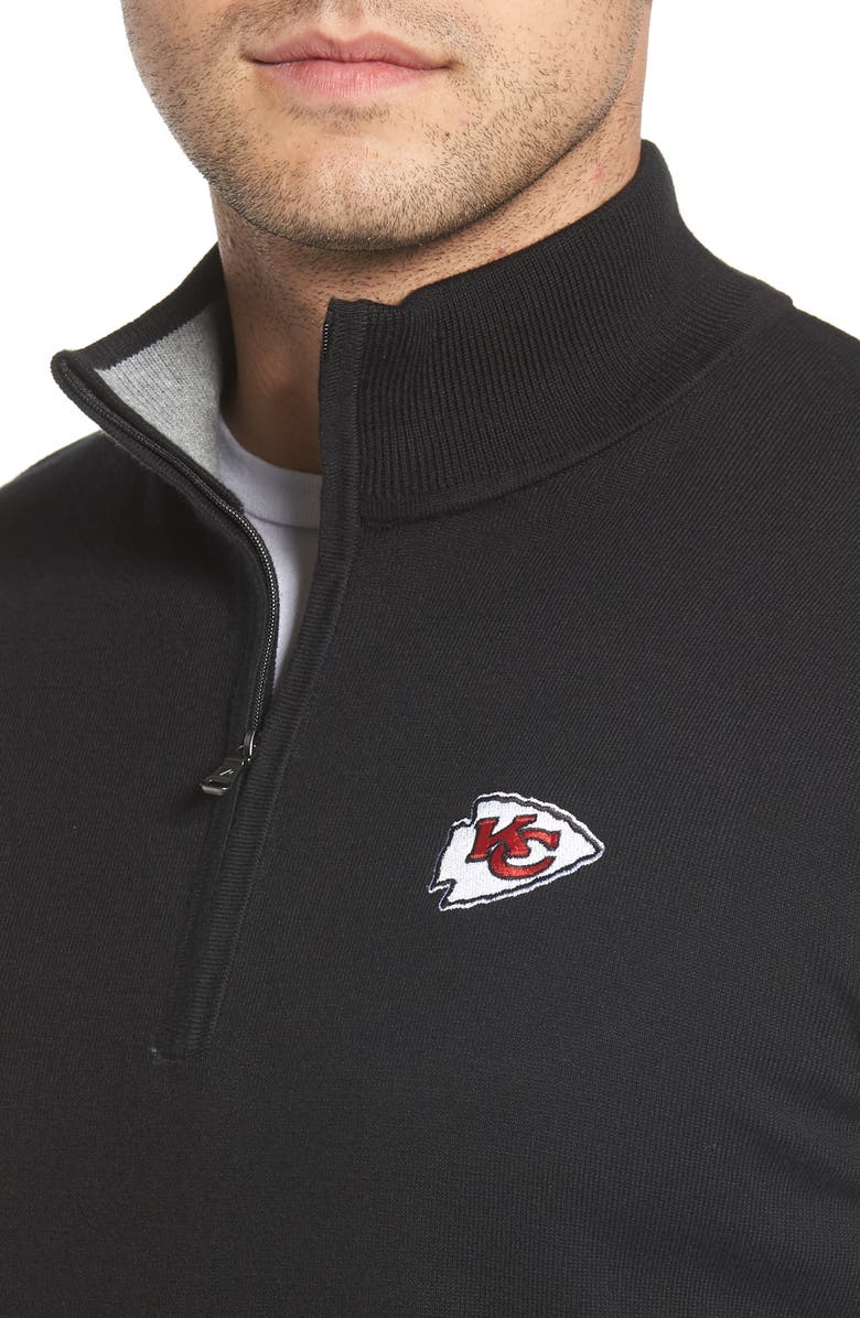 Cutter & Buck Kansas City Lakemont Regular Fit Quarter Zip Sweater, Alternate, color, 