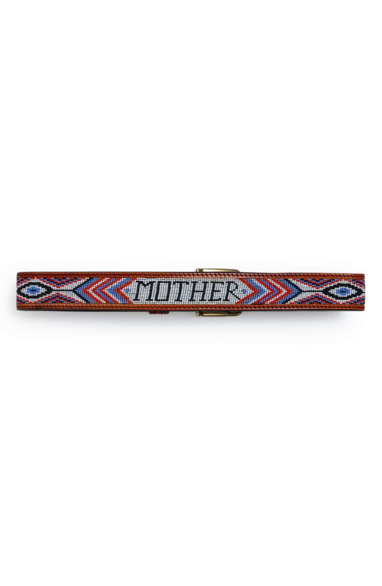 MOTHER The Eye Opener Leather Belt, Alternate, color, Brown
