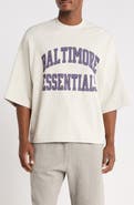 Fear of God Essentials Baltimore Ravens Merch Oversize Cotton Graphic T-Shirt
