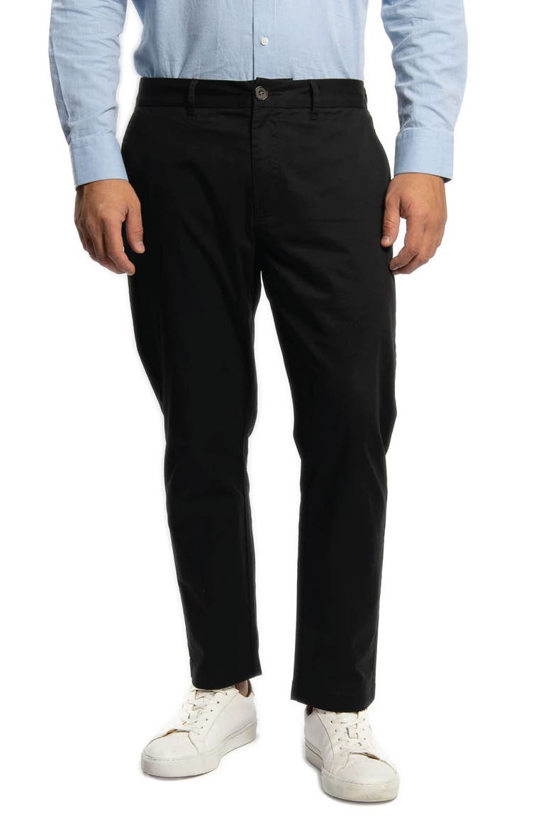 Lightweight Stretch Chinos Slim Fit, Main, color, Black