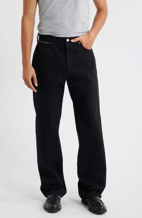 Wide Straight Leg Selvedge Jeans