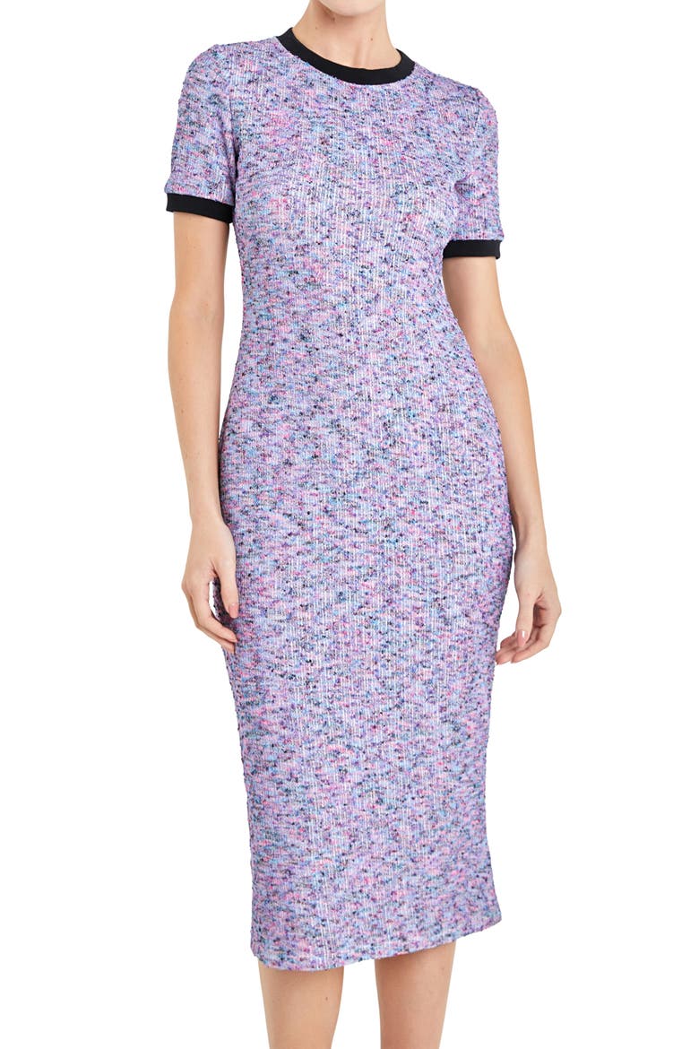 Rainbow Knit Midi Dress, Alternate, color, BLUE MULTI