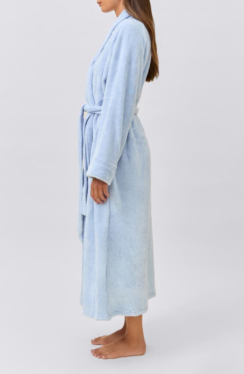 Papinelle Long Plush Robe In Blue