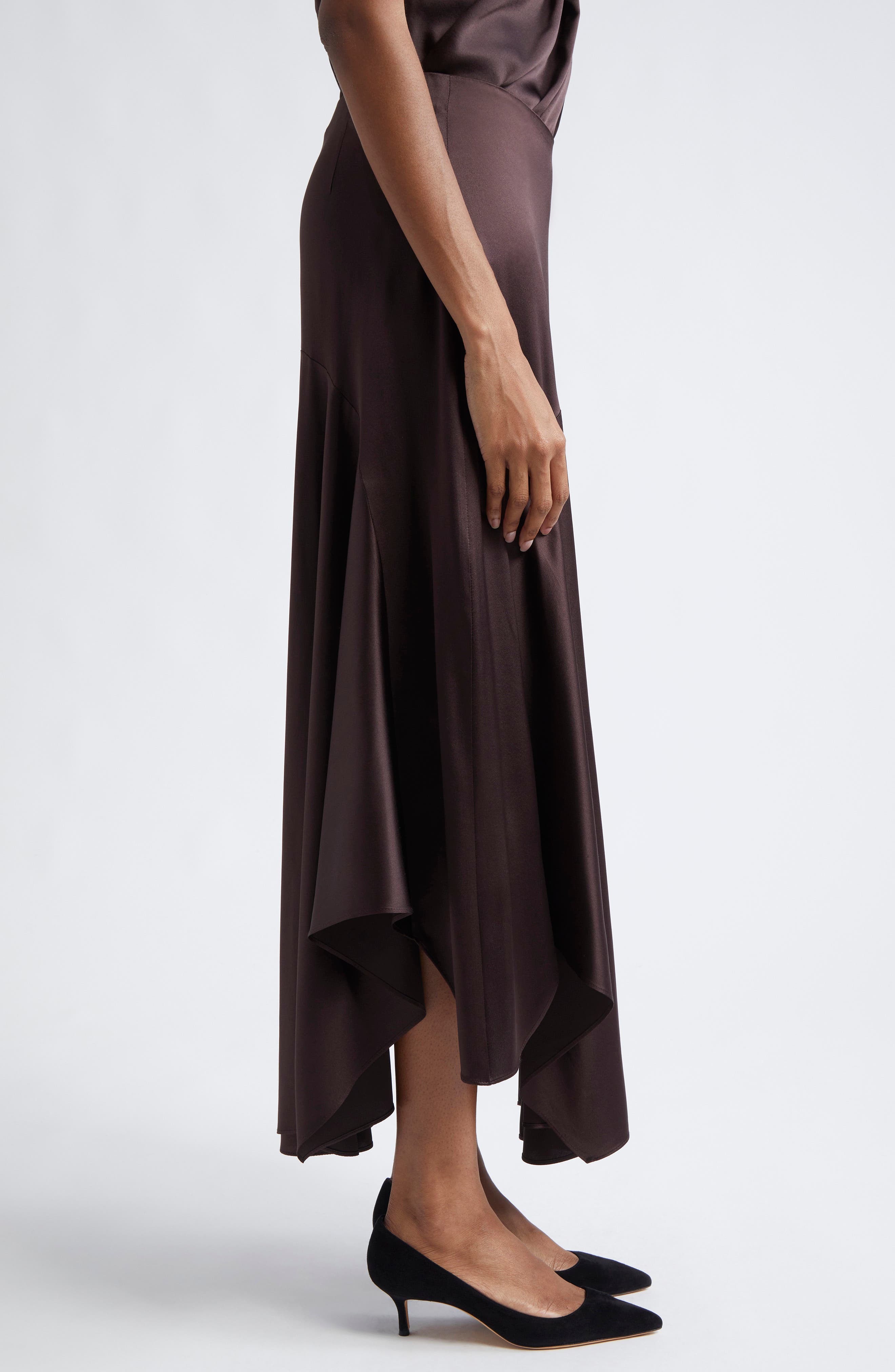 Veronica Beard Medina Silk Blend Handkerchief Hem Skirt (Women) | Nordstrom