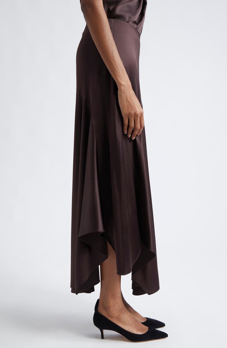 Veronica Beard Medina Silk Blend Handkerchief Hem Skirt, Alternate, color, 