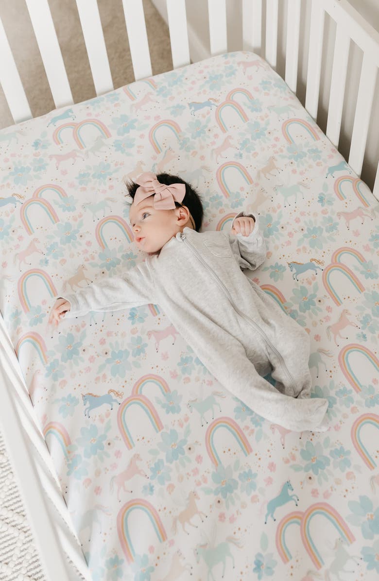 Copper Pearl Premium Crib Sheet, Alternate, color, Whimsy