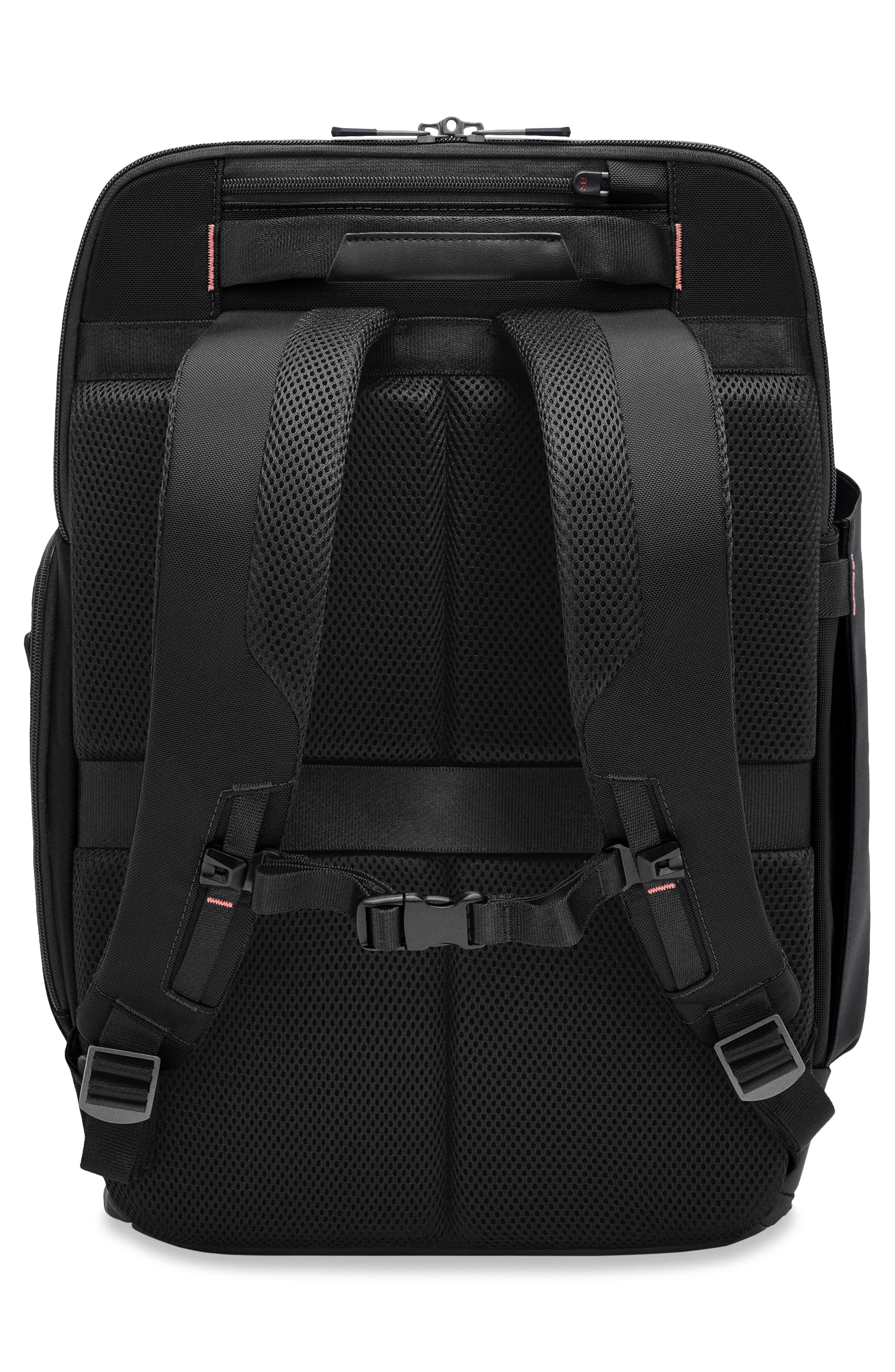 ZDX U-Zip Travel Backpack, Alternate, color, BLACK