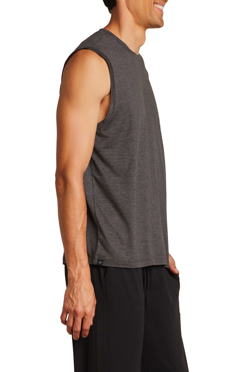 Barefoot Dreams<sup>®</sup> Malibu Collection<sup>®</sup> Butterchic Muscle T-Shirt, Alternate, color, Heather Carbon