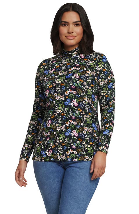 Lightweight Jersey Long Sleeve Turtleneck