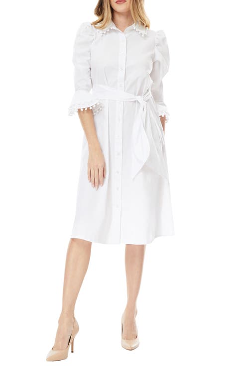 Lucia Stretch Cotton Poplin Shirtdress