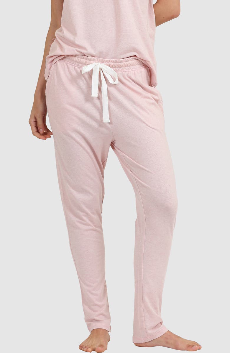 Papinelle Jada Organic Cotton Pajama Pants, Alternate, color, Pink