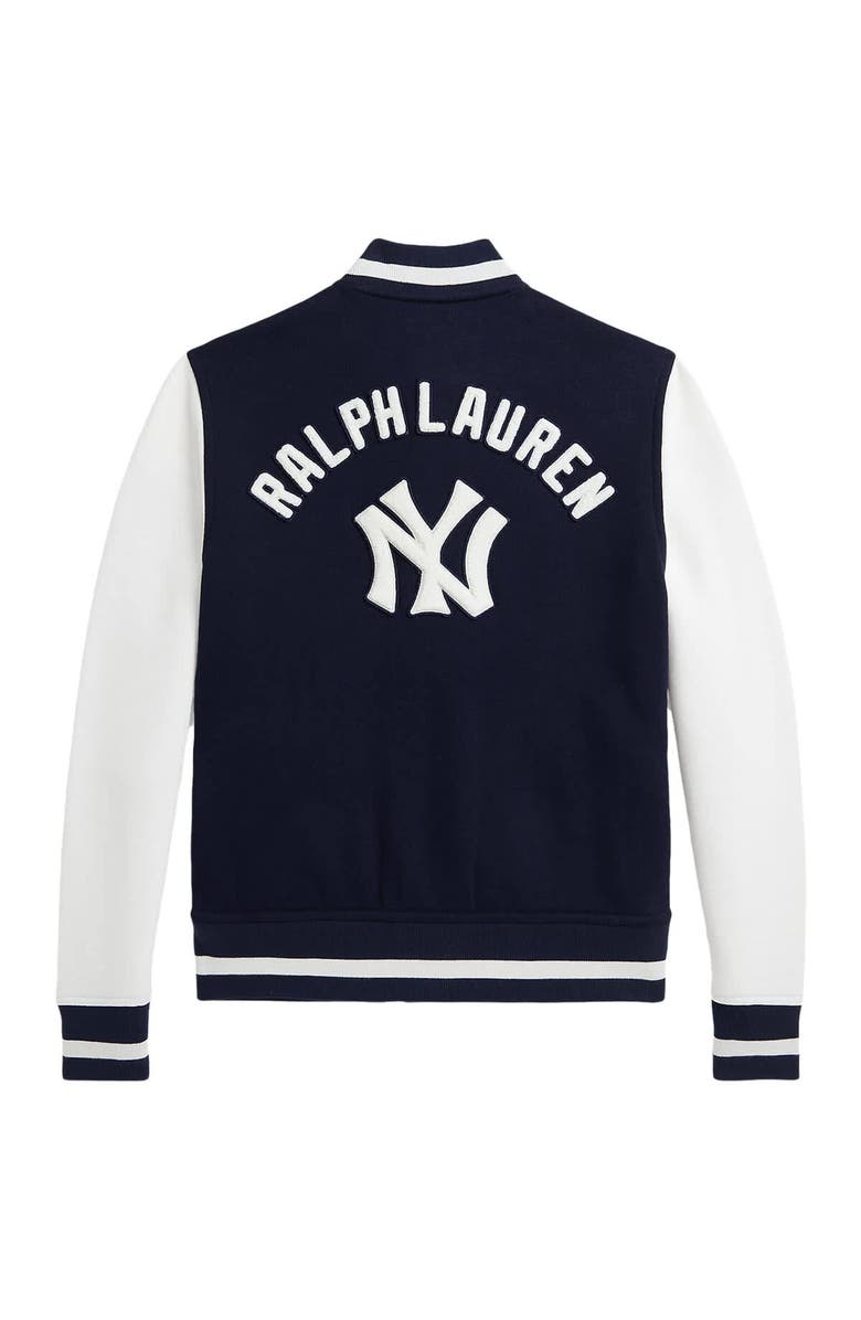 Polo Ralph Lauren Youth Polo Ralph Lauren Navy Yankees Fleece Jacket, Alternate, color,