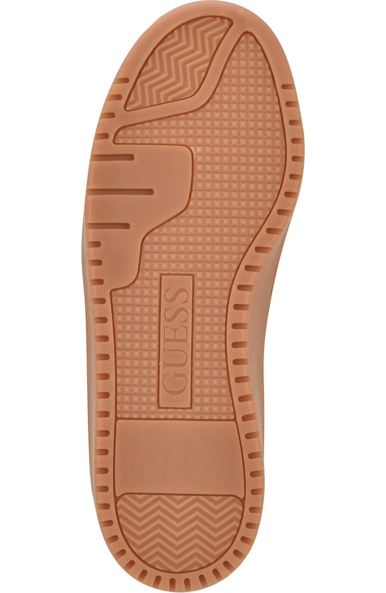 GUESS Miram Faux Shearling Low Top Sneaker, Alternate, color, Medium Natural