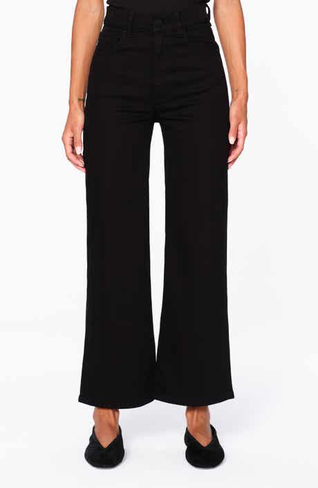 Hepburn High Waist Ankle Wide Leg Jeans