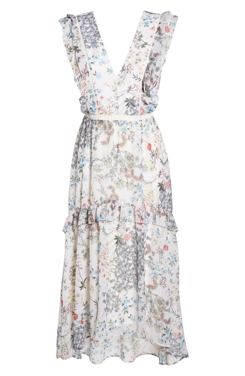 Chelsea28 Print High/Low Midi Dress, Alternate, color,