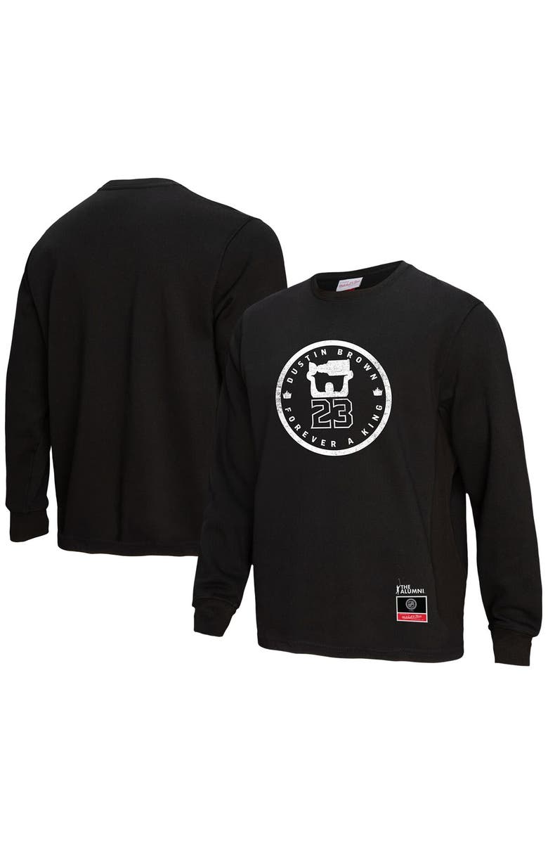 Mitchell & Ness Men's Mitchell & Ness Dustin Brown Black Los Angeles Kings Forever A King Long Sleeve T-Shirt, Main, color, Black