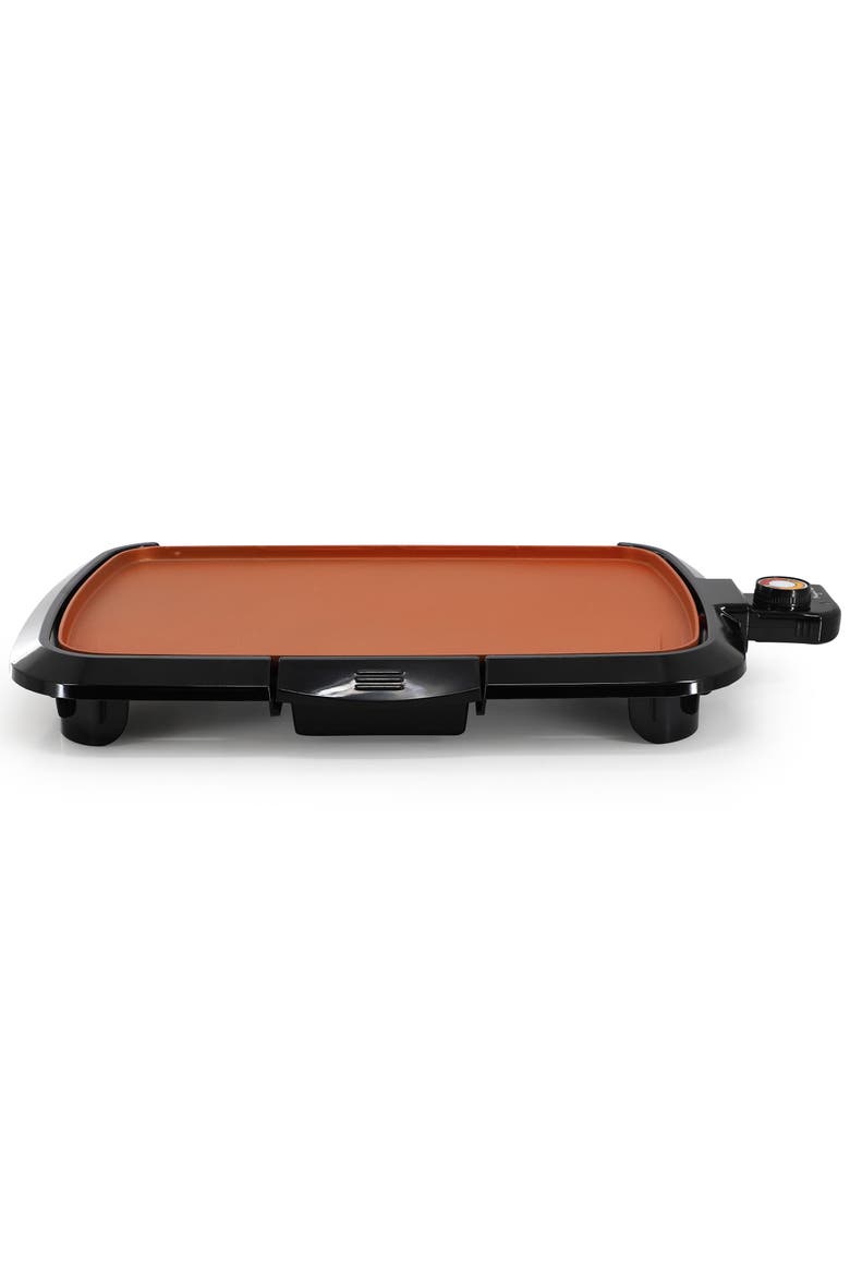 16 Inch Electric Grill in Black with Copper Coating, Alternate, color, Black