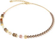 COEUR DE LION Geocube Precious Fusion Pearls Necklace