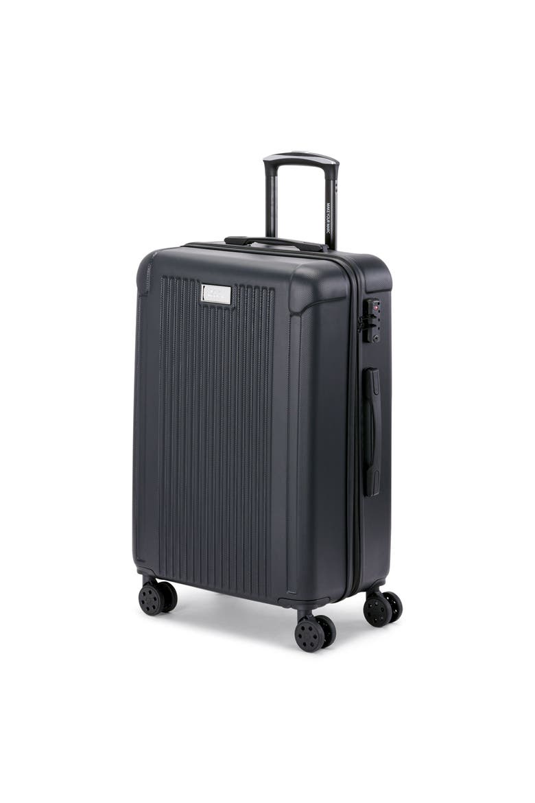 Lotus Upright Suitcase, Alternate, color, Black
