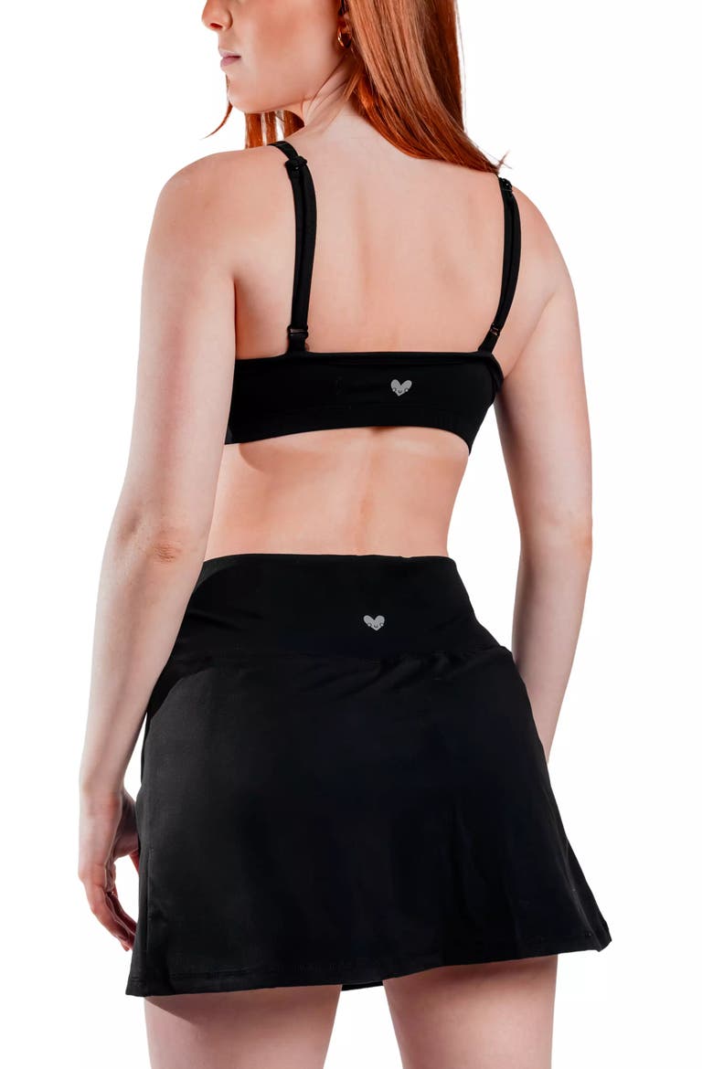 Leakproof Everyday Liner Skort, Alternate, color, Onyx