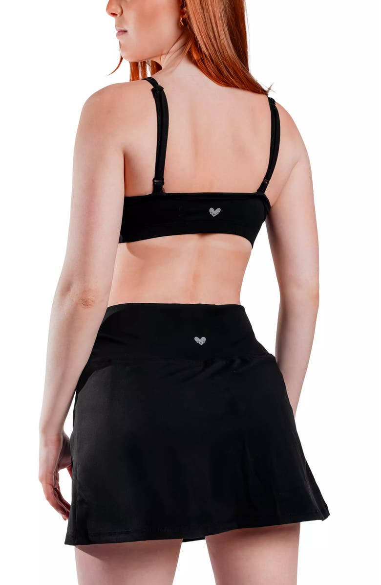 Cheeky Cherry Leakproof Everyday Liner Skort, Alternate, color, Onyx