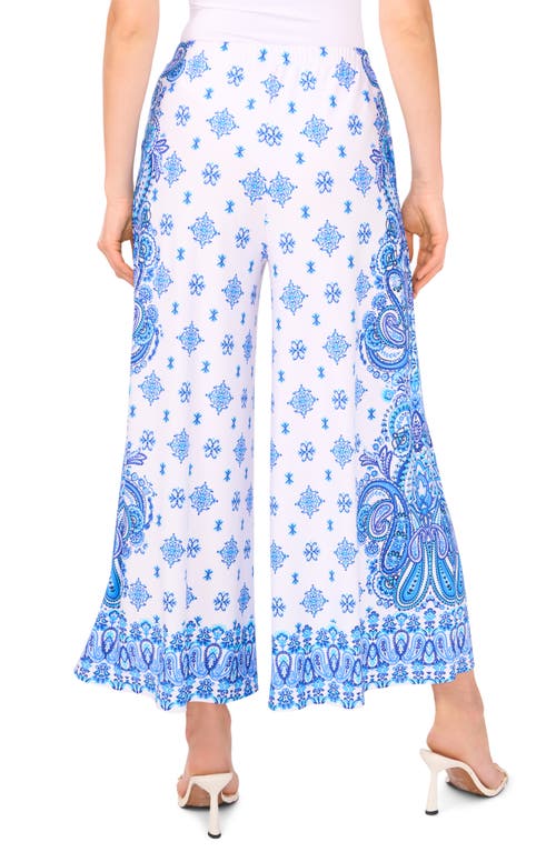 VINCE CAMUTO VINCE CAMUTO PAISLEY PRINT DRAWSTRING PANTS 