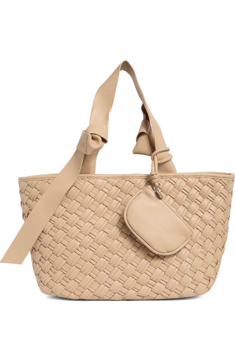 Steve Madden Bmiro Woven Tote Bag, Main, color, Stone