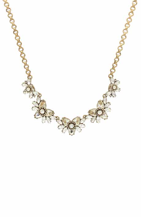 OLIVIA WELLES Johanna Flower Necklace