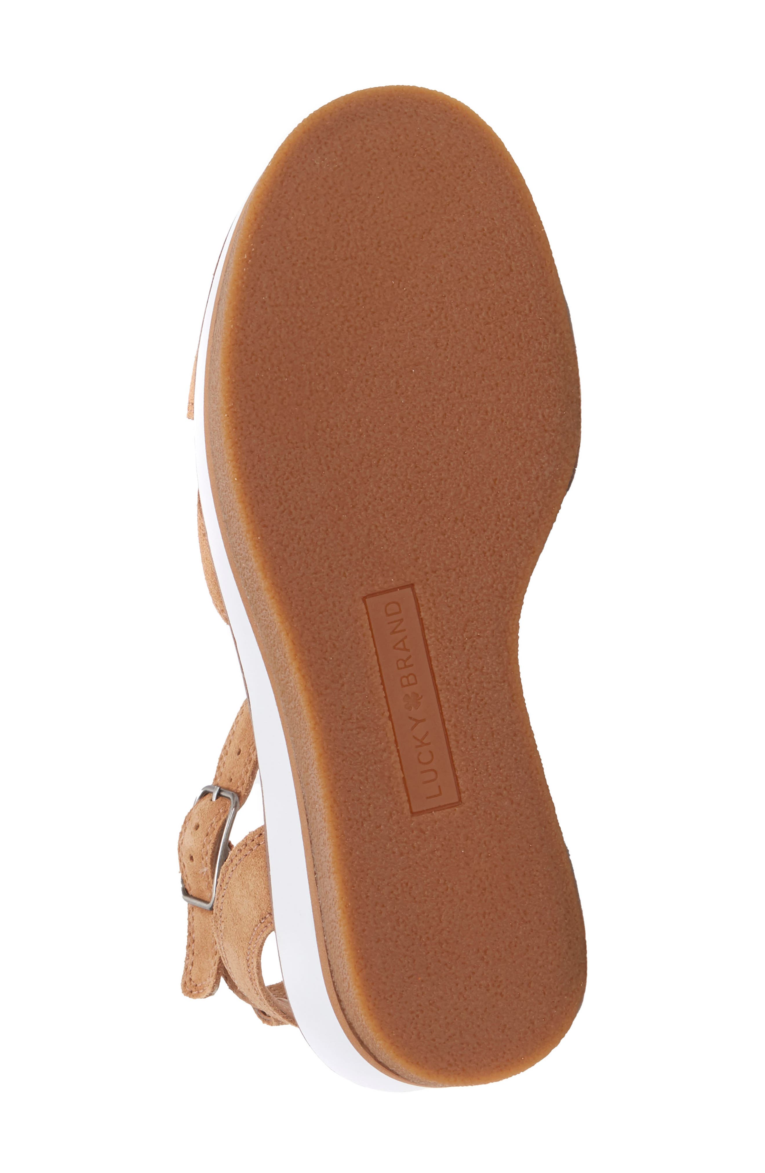 Tarhi Wedge Sandal, Alternate, color, MACAROON SUEDE