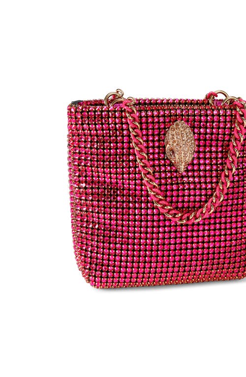 Kurt Geiger London Mini Crystal Embellished Party Tote In Pink