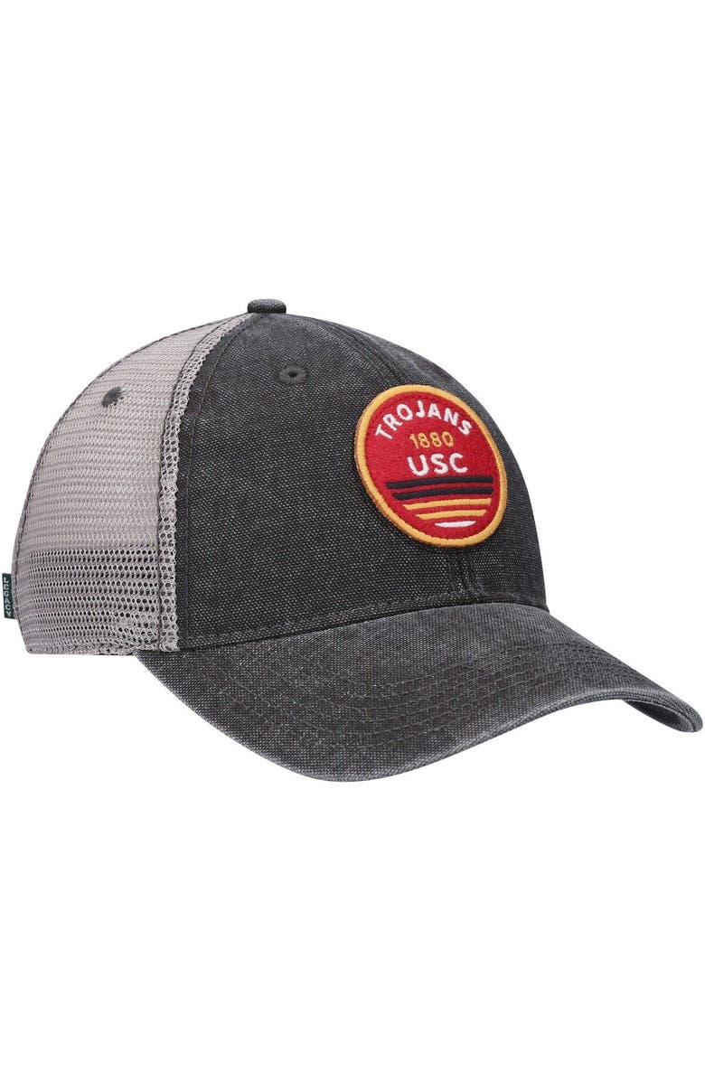 LEGACY ATHLETIC Men's Black USC Trojans Sunset Dashboard Trucker Snapback Hat, Alternate, color,