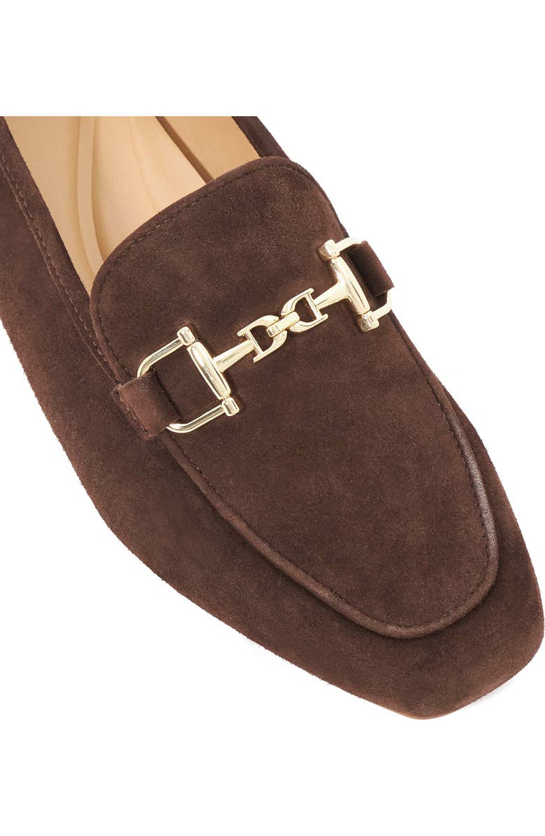 Dune London Grained Bit Loafer, Alternate, color, Brown